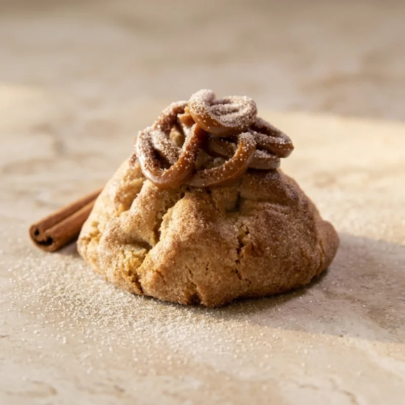 Cinnamon Churro Cookie with dulce de leche filling